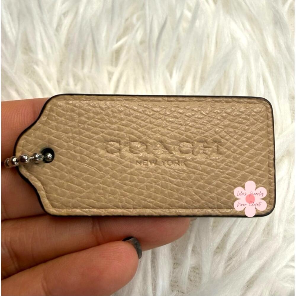 2" COACH Fob Bag Charm Hang tag Hangtag